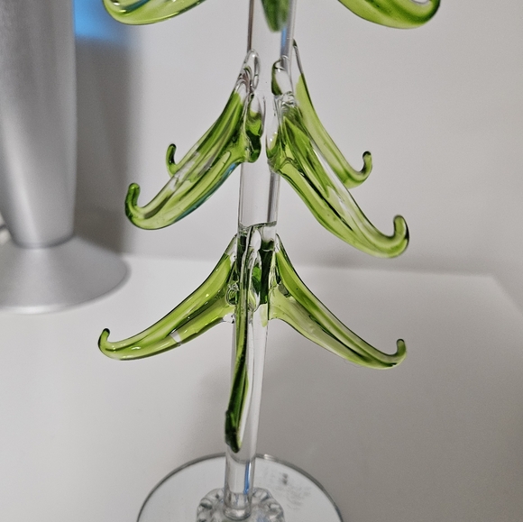 Hand Blown Glass Christmas Tree - Picture 4 of 6